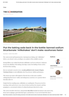 Put the baking soda back in the bottle: banned sodium bicarbonate ‘milkshakes’ don’t make racehorses faster