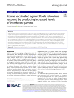 Koalas vaccinated against Koala retrovirus respond by producing increased levels of interferon-gamma