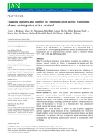 Engaging patients and families in communication across transitions of&nbsp;care: an integrative review protocol