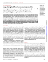 Magnetizing lead-free halide double perovskites