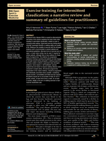 Exercise training for intermittent claudication: a narrative review and summary of guidelines for practitioners