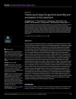 Twelve quick steps for genome assembly and annotation in the classroom