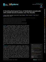 A Persisting Nontropical Focus of Burkholderia pseudomallei with Limited Genome Evolution over Five Decades