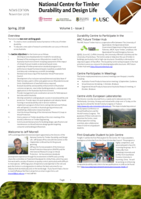 National Centre for Timber Durability and Design Life (NCTDDL) Newsletter, Volume 1, No. 2, Spring 2018