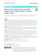 Patient factors influencing acute gluten reactions and cytokine release in treated coeliac disease
