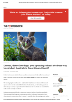 Drones, detection dogs, poo spotting: what’s the best way to conduct Australia’s Great Koala Count?