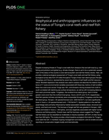 Biophysical and anthropogenic influences on the status of Tonga’s coral reefs and reef fish fishery