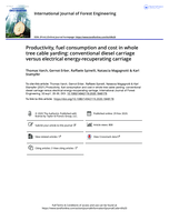 Productivity, fuel consumption and cost in whole tree cable yarding: conventional diesel carriage versus electrical energy-recuperating carriage