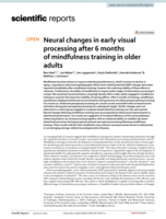 Neural changes in early visual processing after 6 months of mindfulness training in older adults