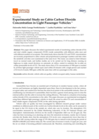 Experimental Study on Cabin Carbon Dioxide Concentration in Light Passenger Vehicles