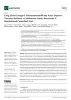Long Chain Omega-3 Polyunsaturated Fatty Acids Improve Vascular Stiffness in Abdominal Aortic Aneurysm: A Randomized Controlled Trial