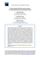 Urban Design and Economic Growth: An Analytical Tale of Two Tropical Cities
