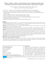 Barriers, attitudes, confidence, and knowledge of nurses regarding metabolic health screening and intervention in people with mental illness: a pilot study from Uganda