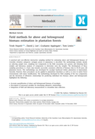Field methods for above and belowground biomass estimation in plantation forests