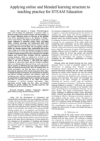 Applying online and blended learning structure to teaching practice for STEAM Education