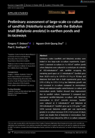 Preliminary assessment of large‐scale co‐culture of sandfish (Holothuria scabra) with the Babylon snail (Babylonia areolata) in earthen ponds and in raceways