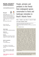 People, primates and predators in the Pontal: from endangered species conservation to forest and landscape restoration in Brazil's Atlantic Forest