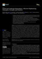 Forest and Landscape Restoration: A Review Emphasizing Principles, Concepts, and Practices