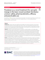 Fluralaner as a novel treatment for sarcoptic mange in the bare-nosed wombat (Vombatus ursinus): safety, pharmacokinetics, efficacy and practicable use