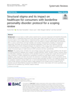 Structural stigma and its impact on healthcare for consumers with borderline personality disorder: protocol for a scoping review