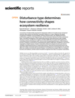Disturbance type determines how connectivity shapes ecosystem resilience