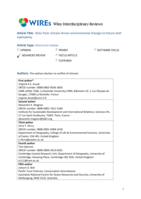 Risks to future atoll habitability from climate‐driven environmental changes