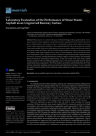 Laboratory Evaluation of the Performance of Stone Mastic Asphalt as an Ungrooved Runway Surface