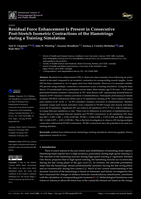 Residual Force Enhancement Is Present in Consecutive Post-Stretch Isometric Contractions of the Hamstrings during a Training Simulation