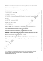 Measurement Properties of Assessments of Freezing of Gait Severity in People With Parkinson Disease: A COSMIN Review