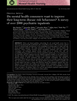 Do mental health consumers want to improve their long-term disease risk behaviours? A survey of over 2000 psychiatric inpatients
