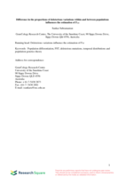 Difference in the proportions of deleterious variations within and between populations influences the estimation of FST