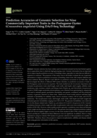 Prediction Accuracies of Genomic Selection for Nine Commercially Important Traits in the Portuguese Oyster (Crassostrea angulata) Using DArT-Seq Technology