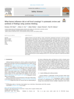What factors influence risk at rail level crossings? A systematic review and synthesis of findings using systems thinking