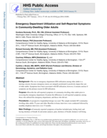 ED Utilization and Self-Reported Symptoms in Community-Dwelling Older Adults