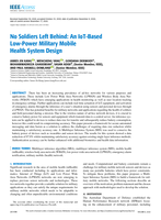 No Soldiers Left Behind: An IoT-Based Low-Power Military Mobile Health System Design