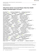 Subcortical volumes across the lifespan: Data from 18,605 healthy individuals aged 3-90 years