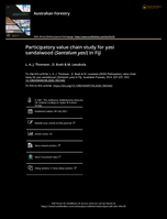 Participatory value chain study for yasi sandalwood (Santalum yasi) in Fiji