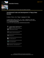 Sandalwood trade and development in Papua New Guinea