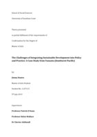 The Challenges of Integrating Sustainable Development into Policy and Practice: A Case Study from Vanuatu (Southwest Pacific)