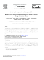 Identification of performance requirements for user-centered design of running shoes