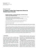 An adaptive lossless data compression scheme for wireless sensor networks