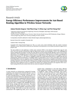 Energy efficiency performance improvements for ant-based routing algorithm in wireless sensor networks