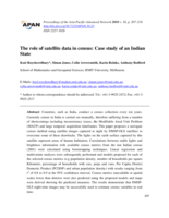 The role of satellite data in census: Case study of an Indian State