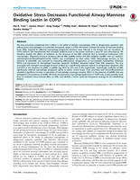 Oxidative stress decreases functional airway mannose binding lectin in COPD