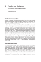 Gender and the future: Reframing and empowerment