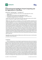 Natural inspired intelligent visual computing and its application to viticulture