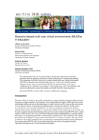 Scenario-based multi-user virtual environments (MUVEs) in education