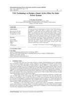 V2G technology to design a smart active filter for solar power system