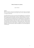 Lifelines: Reaching out in a pandemic