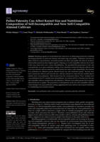 Pollen Paternity Can Affect Kernel Size and Nutritional Composition of Self-Incompatible and New Self-Compatible Almond Cultivars